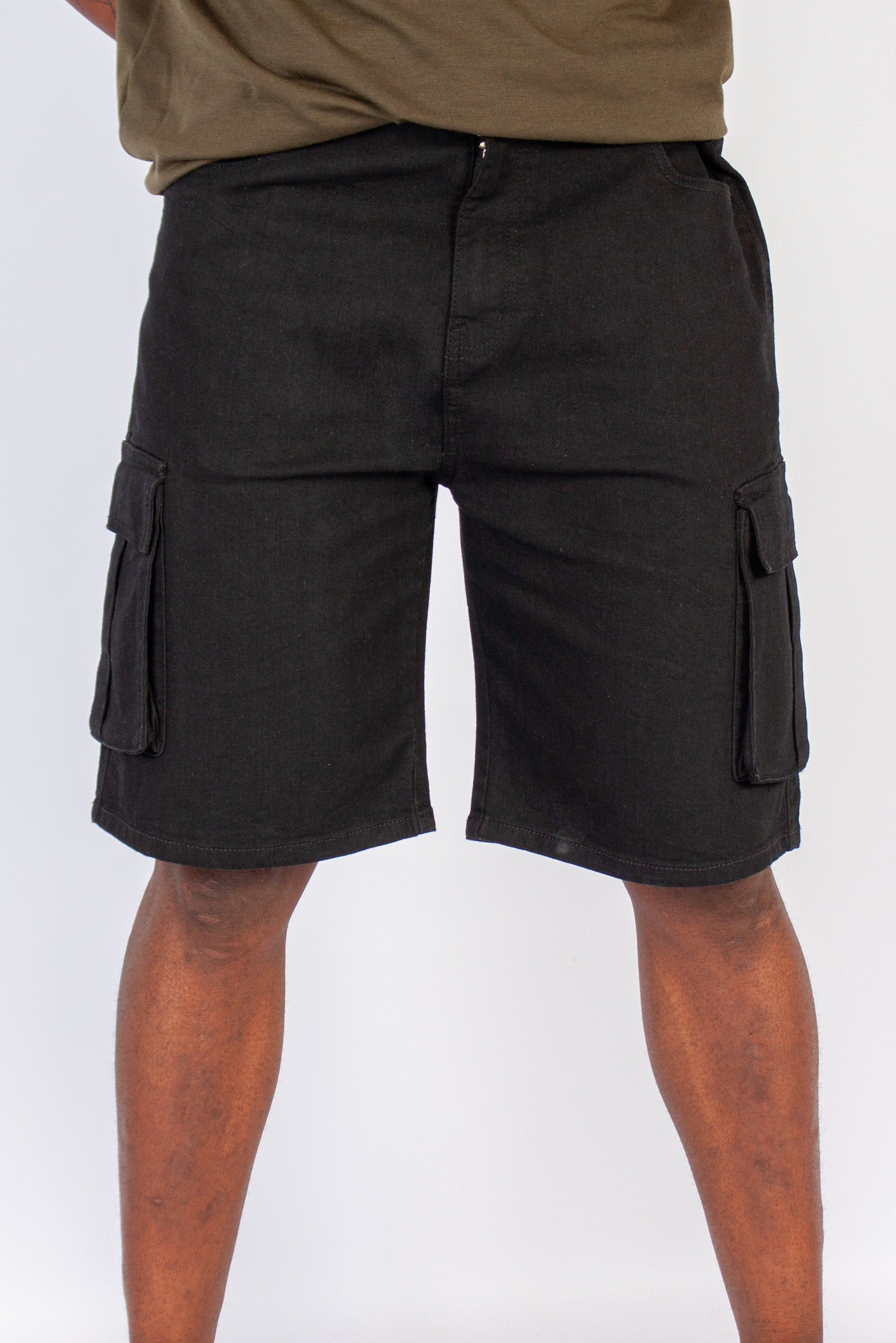 Cargo Denim Shorts