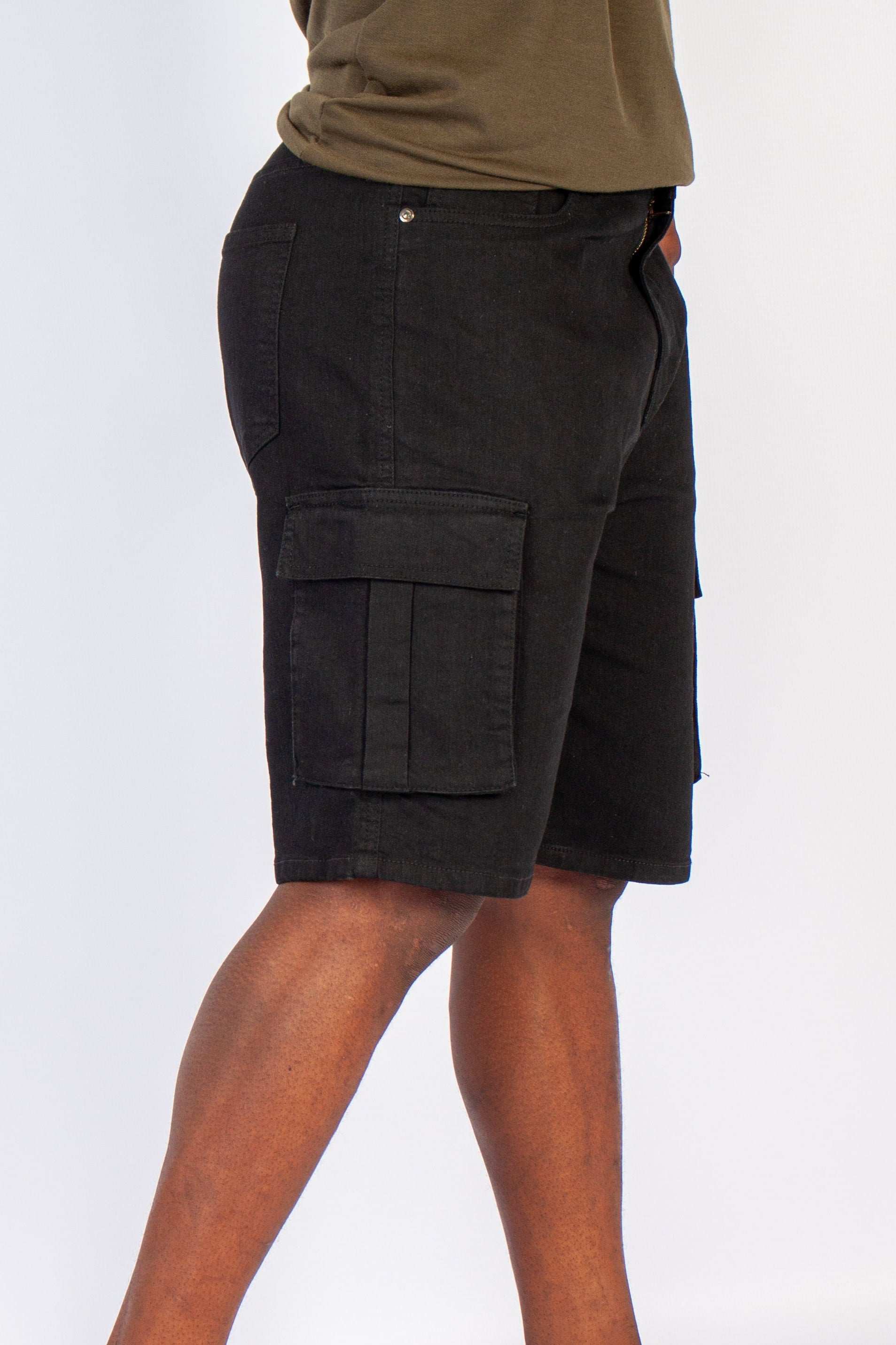 Cargo Denim Shorts
