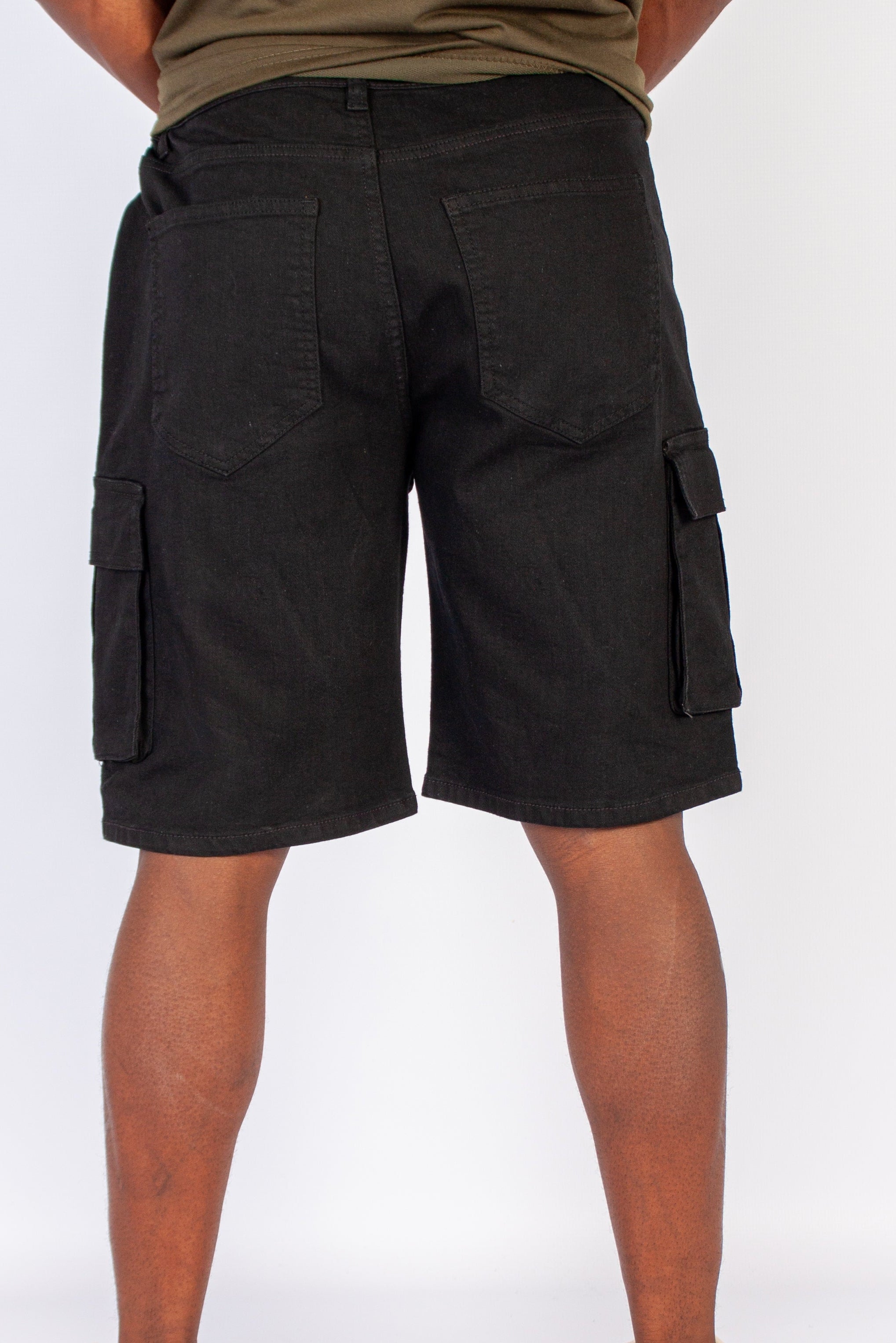 Cargo Denim Shorts