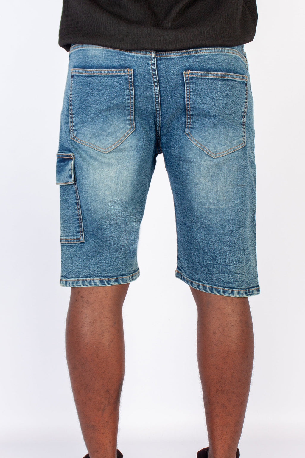 Cargo Denim Shorts