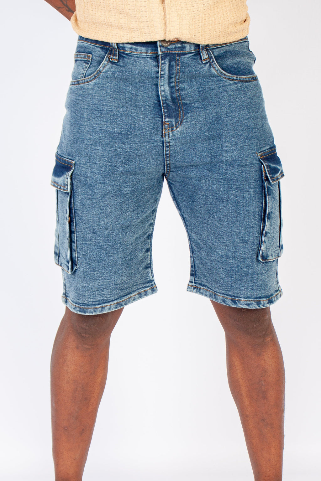 Cargo Denim Shorts